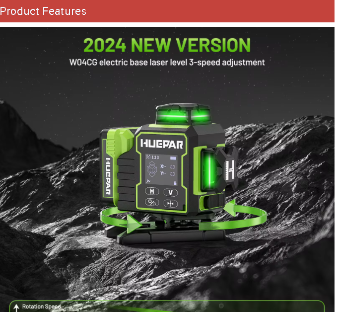 2026 Huepar W04CG Green Lasers - Laser Level 16 Lines 4D Green review and price