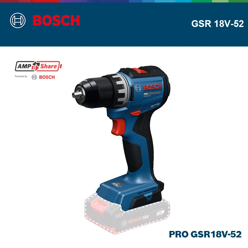 BOSCH GSR 18V-52 PRO Cordless  - Brushless Cordless Electric Drill 18V review and price