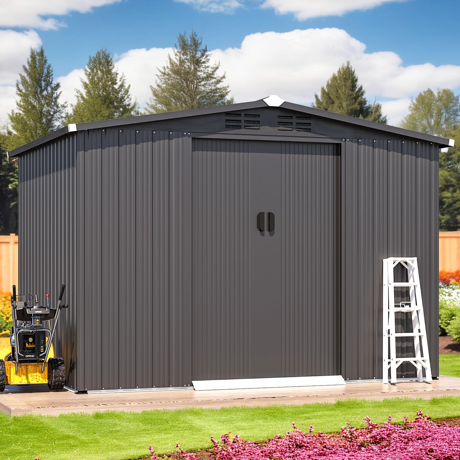 8x6 FT Galvanized Steel Outdoo - Garden Tools review and price
